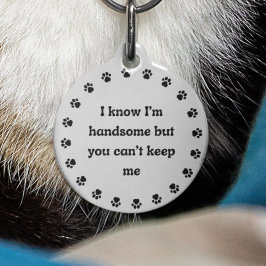Huisdier Hond Kat Grappig Humor Aangepaste ID Verm Huisdierpenning