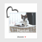 Huisdier Hond Kat Hart Aangepaste Foto Sjabloon Sticker (Vel)