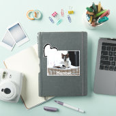 Huisdier Hond Kat Hart Aangepaste Foto Sjabloon Sticker (iPad Cover)