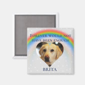 Huisdier Hond Kat Regenboog Brug Foto Aangepaste K Magneet (Voorkant / Achterkant)