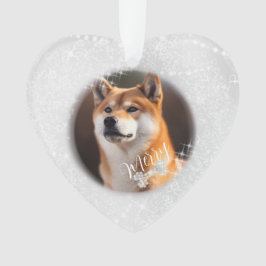 Huisdier Hond Kerstmis Zilver Ornament