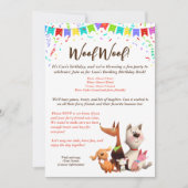 Huisdier hond verjaardag grappige Uitnodiging (Voorkant)