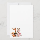 Huisdier hond verjaardag grappige Uitnodiging (Achterkant)