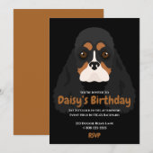 Huisdier hond verjaardag poot leven partij uitnodi kaart (Voorkant / Achterkant)