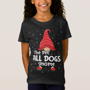 Huisdier Honden Gnome Familie Matching Kerstmis Gr T-shirt
