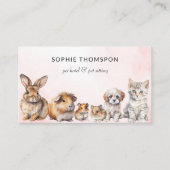 Huisdier hotel & huisdier zitten visitekaartje (Voorkant)