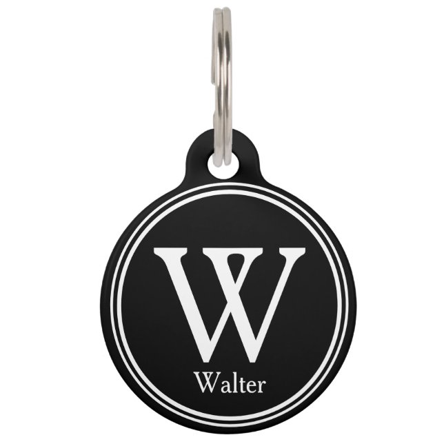 Huisdier ID Gepersonaliseerde Aangepaste Naambordj Huisdierpenning (Voorkant)