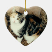 huisdier in liefhebbende geheugenblauwe versiering keramisch ornament (Achterkant)