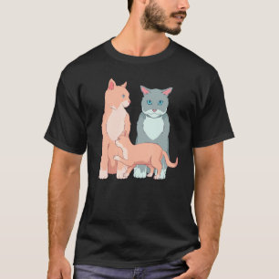 Huisdier Kat Familie Kat Eigenaar Kitten Kitty Kat T-shirt