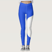 Huisdier Kat Moeder Naam Elektrisch saffierblauw A Leggings (Voorkant)