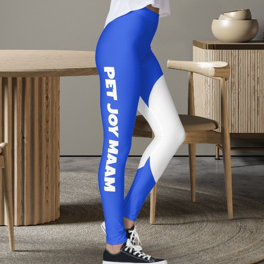 Huisdier Kat Moeder Naam Elektrisch saffierblauw A Leggings