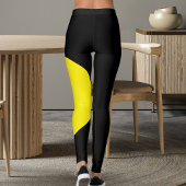 Huisdier Kat Moeder Naam Zwart Geel Plezier Aangep Leggings
