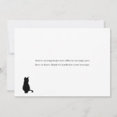 Huisdier Kat Nieuw Adres We Zijn Verhuisd Aankondi (Achterkant)