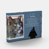 Huisdier Kat of Hond Memorial Custom Fotonaam Gedi Fotoblokken (Links)