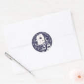 Huisdier kerst  ronde sticker (Envelop)