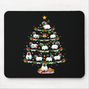 Huisdier Kerstmis Lights Santa Sheep Kerstboom Muismat