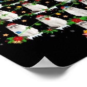 Huisdier Kerstverlichting Santa Ragdoll Cat Christ Poster (Hoek)