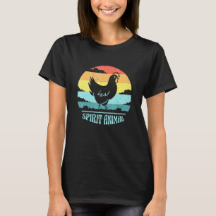 Huisdier Kip - Spiritueel Dier Vintage Retro Zonso T-shirt