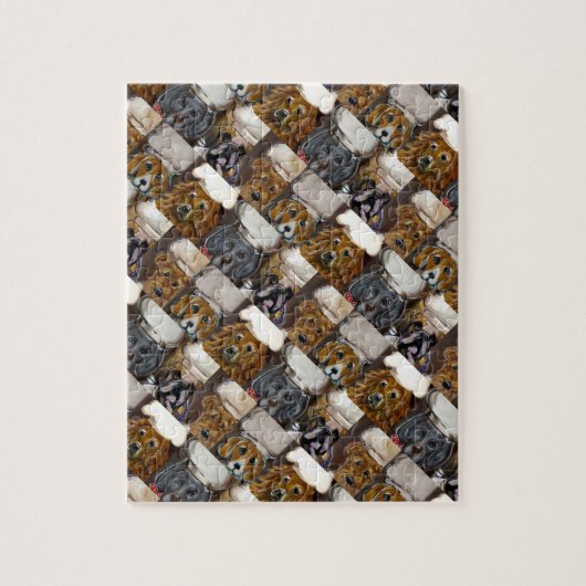 HUISDIER KOKENDE KUNST LEGPUZZEL (Verticaal)