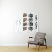Huisdier Levensherinneringen 8 Foto Collage Herden Wandkleed (In Situ (horizontaal))
