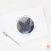 HUISDIER LIEFDE Grote Ronde Hanukkah Stickers (Envelop)