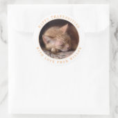 HUISDIER LIEFDE Grote Ronde Thanksgiving Stickers (Tas)