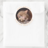 HUISDIER LIEFDE Grote Ronde Verjaardagsstickers Ronde Sticker (Tas)