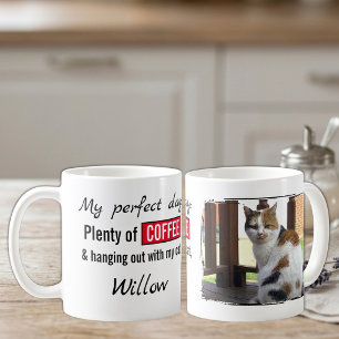 Huisdier liefde kat hond koffie rood koffiemok