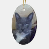 HUISDIER LIEFDE Ovaal Ceramisch Ornament (Links)