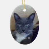 HUISDIER LIEFDE Ovaal Ceramisch Ornament (Achterkant)