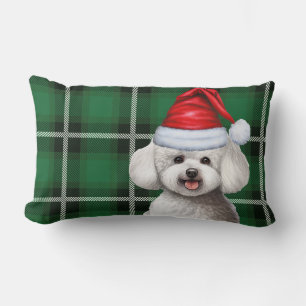 Huisdier Liefhebber Kerstmis Bichon Frise Hond Gre Kussen