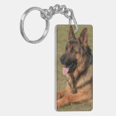 Huisdier Memorial Dog Foto & Quote Keepsake Sleutelhanger (Voorkant Links)