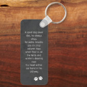 Huisdier Memorial Gedicht & Huisdier Foto Sleutelhanger (Achterkant)