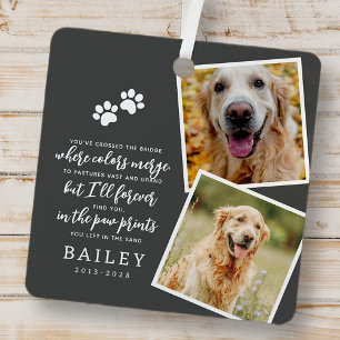 Huisdier Memorial Modern Eenvoudig Chique Gedicht  Metalen Ornament