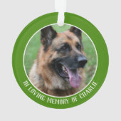 Huisdier memoriam, in liefdevolle herinnering aan  ornament (achterkant)