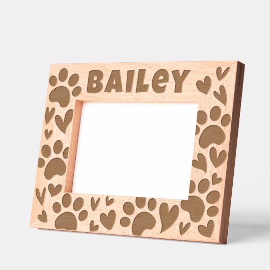 Huisdier Modern Eenvoudige Schattigee Pootjes en H Gegraveerde Lijstjes (Links)