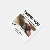 Huisdier Naam Hond Kat Aangepaste Foto Grappige Hu Servet (Hoek)