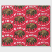 Huisdier niet de Fluffy Koeien Christmas Yellowsto Cadeaupapier (Vlak)