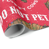 Huisdier niet de Fluffy Koeien Christmas Yellowsto Cadeaupapier (Rol Hoek)
