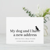 Huisdier Nieuwe Adres Aankondiging Verhuizing (Staand voorkant)