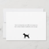 Huisdier Nieuwe Adres Aankondiging Verhuizing (Achterkant)