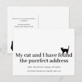 Huisdier Nieuwe Adres Verhuisd Modern Aankondigingskaart (Voorkant / Achterkant)