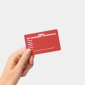 Huisdier Nood Informatiekaart v5 Badge (Handheld)