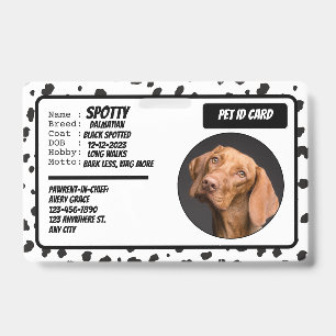 Huisdier Noodcontact Foto ID Kaart Badge