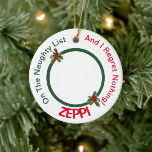 Huisdier Ondeugend Lijst Kerstmis Keramisch Ornament