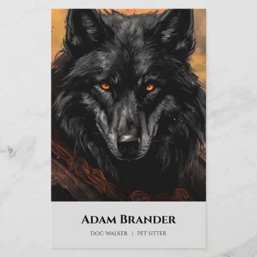 Huisdier Oppasser Walker  Flyer (Voorkant)