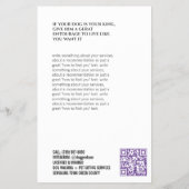 Huisdier Oppasser Walker  Flyer (Achterkant)