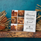 Huisdier Overleden - Fotocollage ter nagedachtenis Fotoplaat (Zijkant)