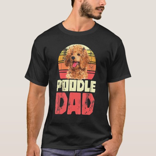 Huisdier Pap Hond Vader Poodle T-shirt (Voorkant)
