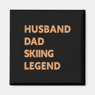 Huisdier Papa Ski Legende Grappige Skier  Magneet